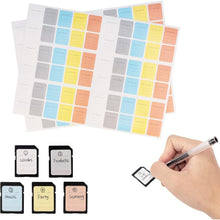 120 Stück Mehrzweck-Etiketten Aufkleber SD XQD CF USB Flash