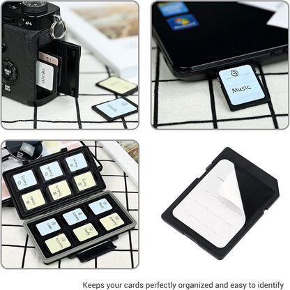 120 Stück Mehrzweck-Etiketten Aufkleber SD XQD CF USB Flash