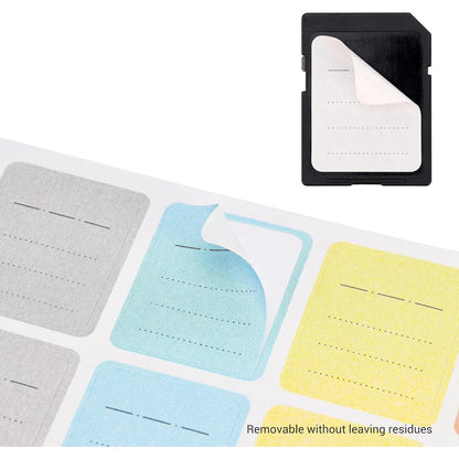 120 Stück Mehrzweck-Etiketten Aufkleber SD XQD CF USB Flash