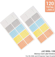 120 Stück Mehrzweck-Etiketten Aufkleber SD XQD CF USB Flash