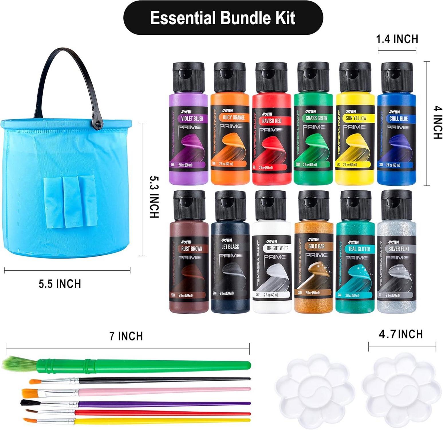 Temperafarben-Set für Kinder, waschbar, 60 ml, flüssige