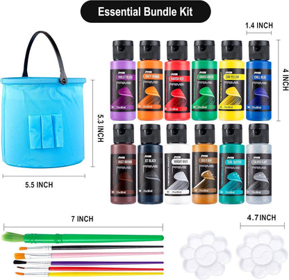 Temperafarben-Set für Kinder, waschbar, 60 ml, flüssige