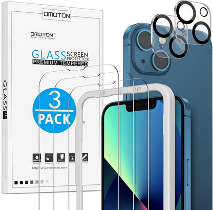 Panzer Schutz Glas Rahmen-Installationshilfe iPhone 13 Kamerafolie 9H