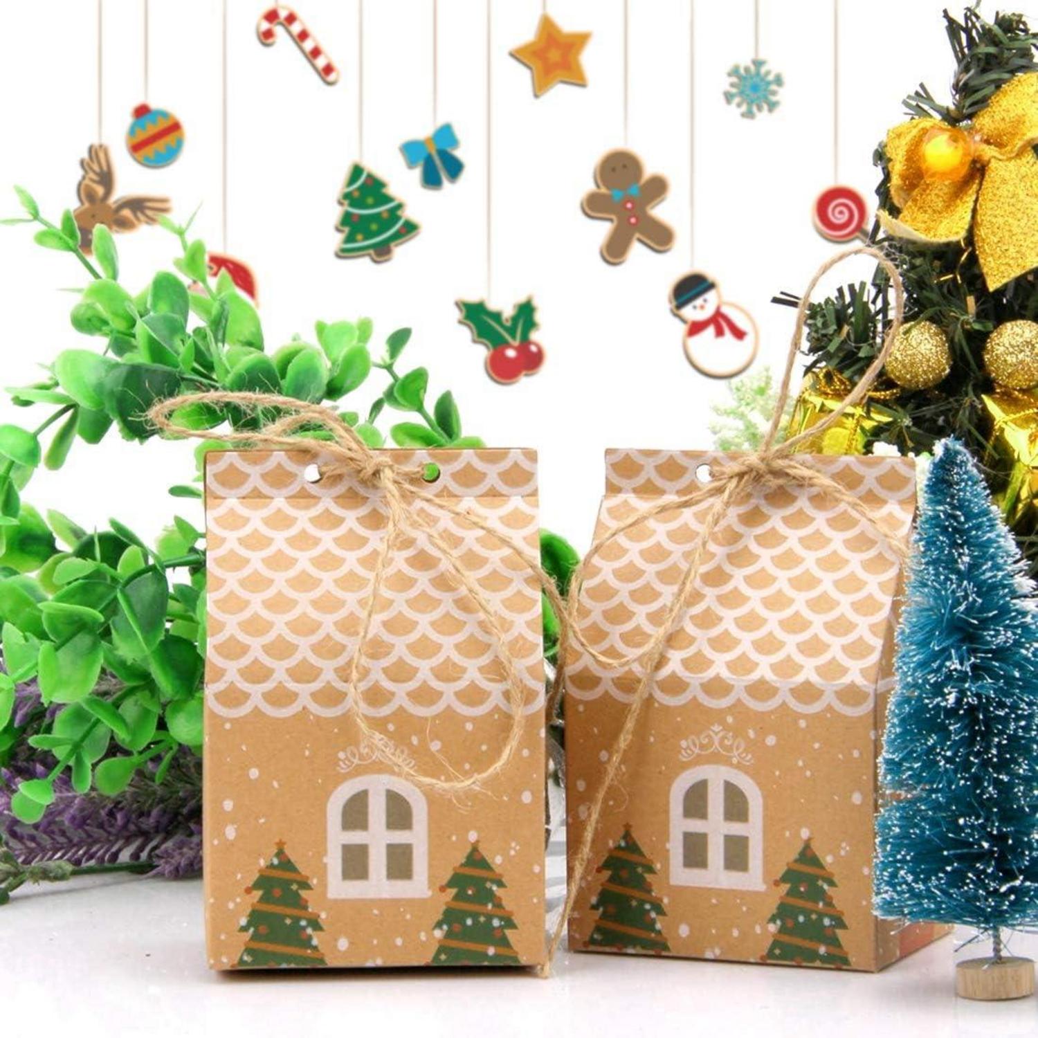 24er Adventskalender Häuschen zum Befüllen DIY Weihnachten 2024