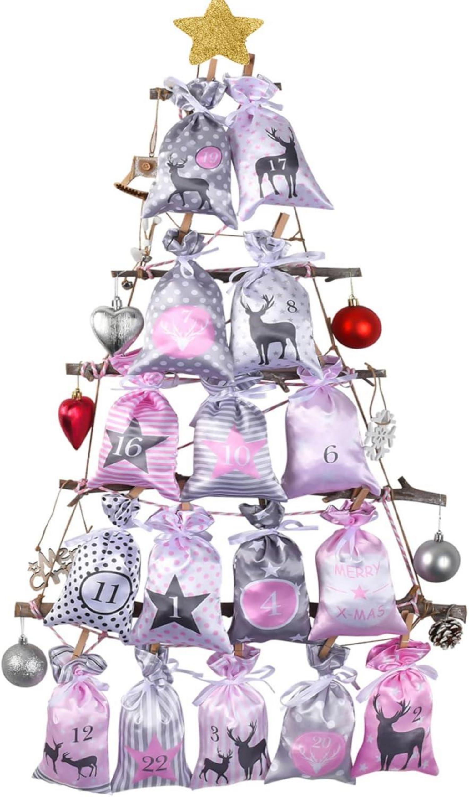 Adventskalender zum Befüllen Weihnachtskalender Selbstbefüllen 24