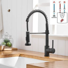 Niederdruck Armatur Küche 360° Drehbar Wasserhahn mit Brause