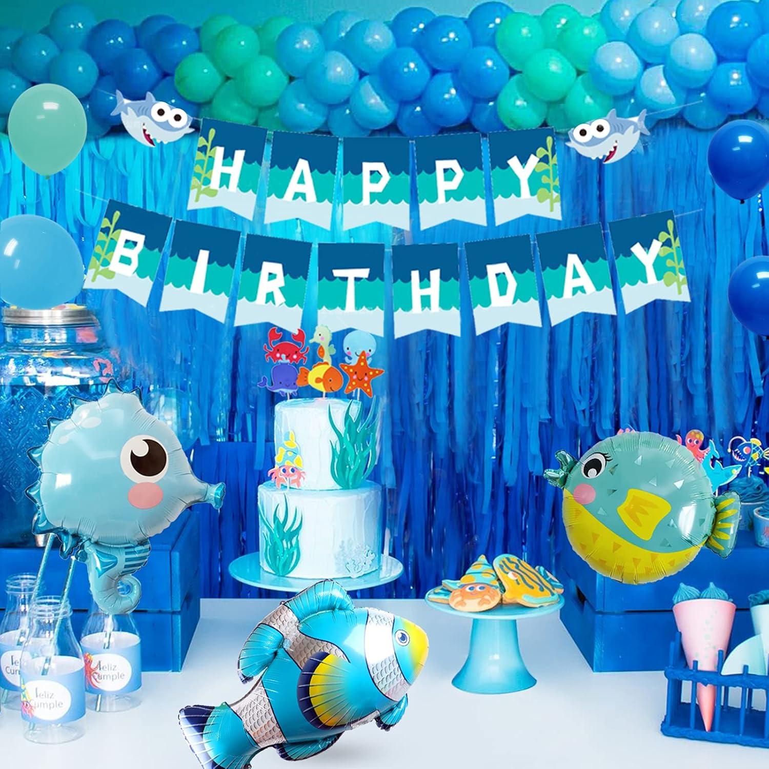 Unterwasserwelt Geburtstagsdeko Ballons Meer Jungen Mädchen