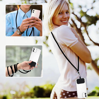 Universal Handykette zum Umhängen - Schwarz Himmelblau