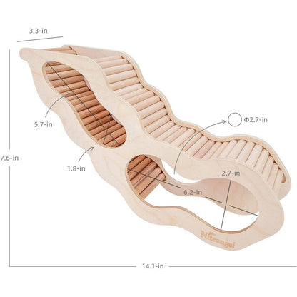 Niteangel Hamsterhaus mit Kletterleiter für kleine Haustiere