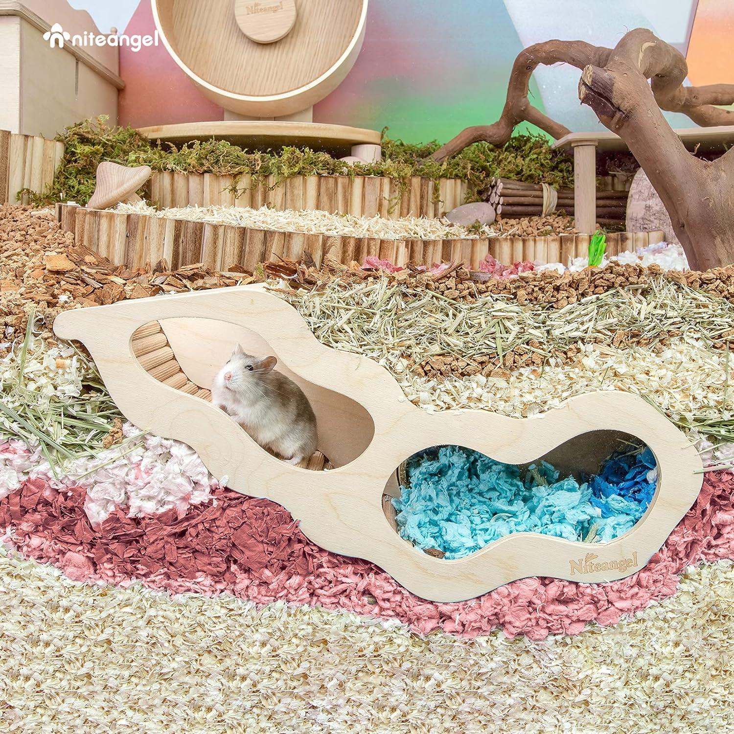 Niteangel Hamsterhaus mit Kletterleiter für kleine Haustiere
