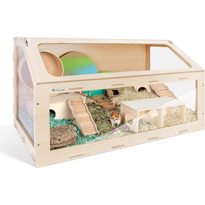 Niteangel Vista Hamsterkäfig MDF Aspen Kleintierkäfig für