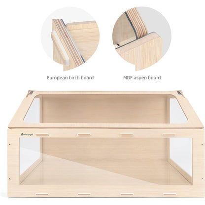 Niteangel Vista Hamsterkäfig MDF Aspen Kleintierkäfig für