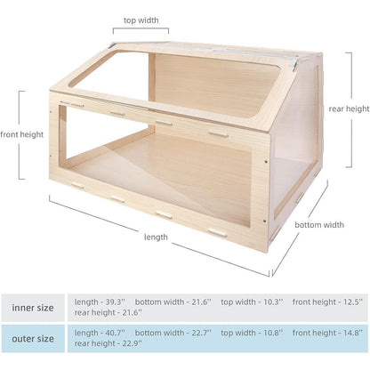 Niteangel Vista Hamsterkäfig MDF Aspen Kleintierkäfig für