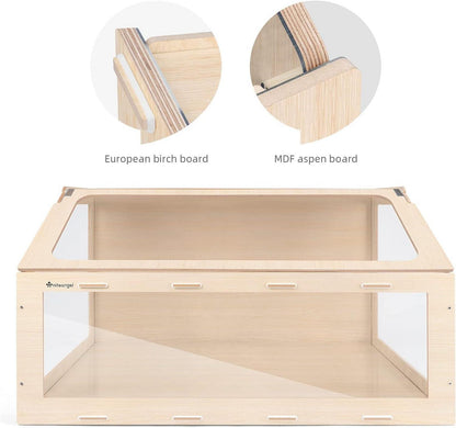 Hamsterkäfig mit schräger Öffnung MDF Aspen Kleintierkäfig für