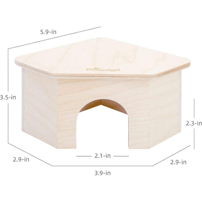 Niteangel Birkenkammer Hamsterversteck Holz Deko