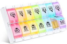 Tablettenbox 7 Tage Morgens Abends 14 Fächer Pillendose Pille