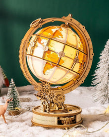 ROKR Holzpuzzle 3D Globus Modell Luminous Globe 180 Teile