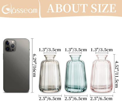 Kleine Vasen Hochzeit Tischdeko Vintage Mini Vase Glas Blumenvase Set