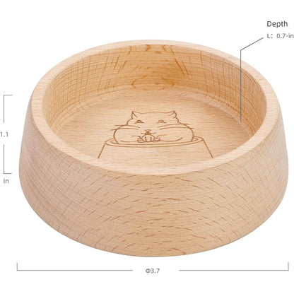 Holz Hamster-Futternapf 7,9 cm – Kleintier-Futterschale