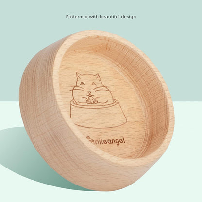 Holz Hamster-Futternapf 7,9 cm – Kleintier-Futterschale
