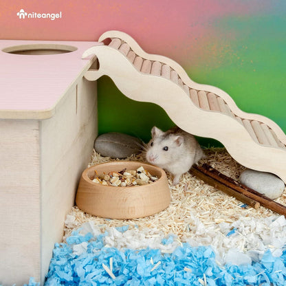 Hamster-Futternapf aus Holz für syrische