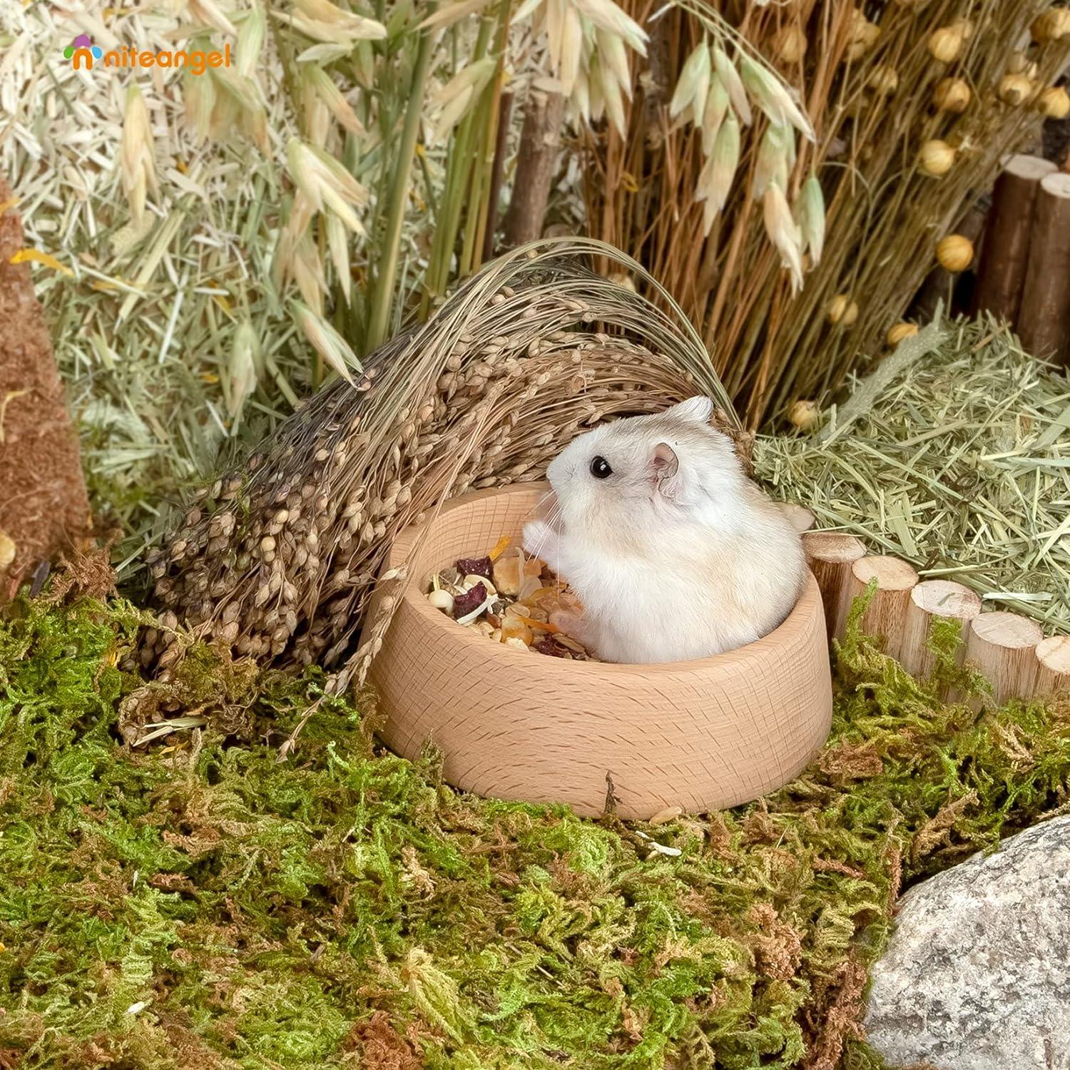 Hamster-Futternapf aus Holz für syrische