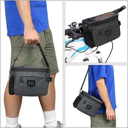 Fahrradkorb Tasche 6L Vorne Wasserdichter mit Touchscreen