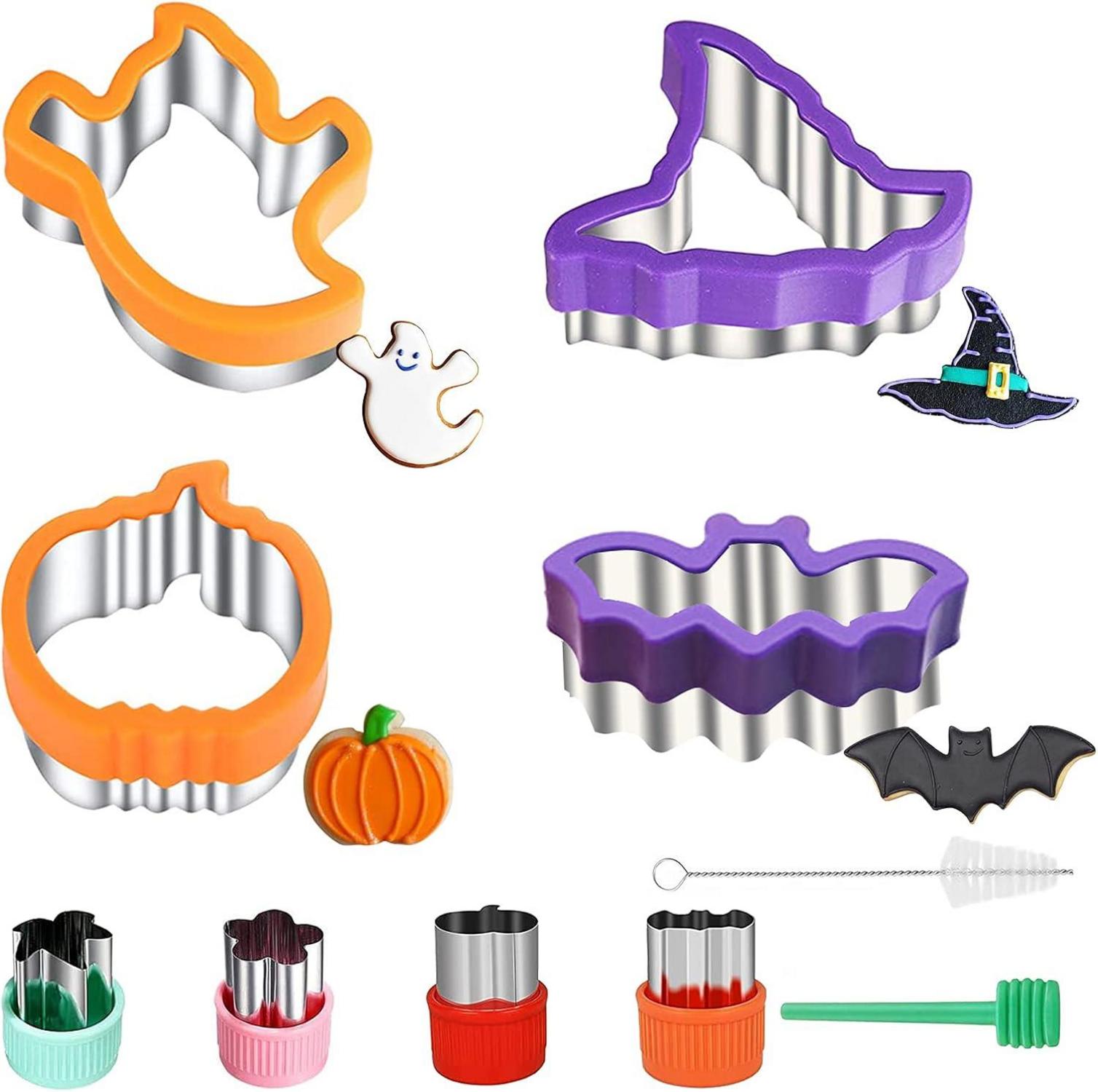 Halloween Ausstechformen Set 10-teilig Edelstahl Kinder Backen