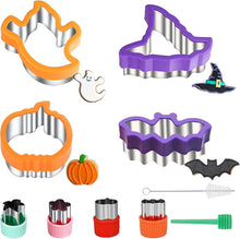 Halloween Ausstechformen Set 10-teilig Edelstahl Kinder Backen