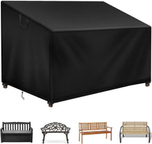 Gartenbank Abdeckung 2 Sitzer Wasserdicht 500D Oxford 134x66x63/89cm