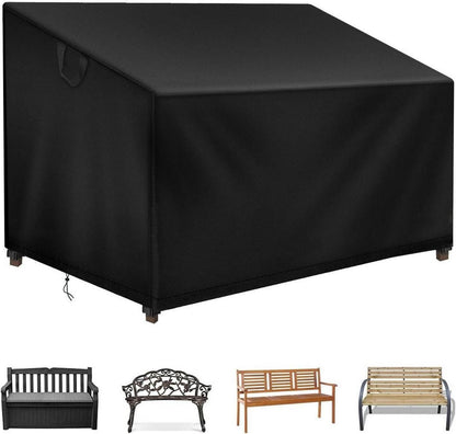 Gartenbank Abdeckung 2 Sitzer Wasserdicht 500D Oxford 134x66x63/89cm