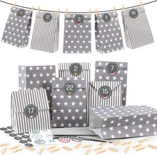 Adventskalender DIY Weihnachtskalender zum Befüllen 25 Tüten