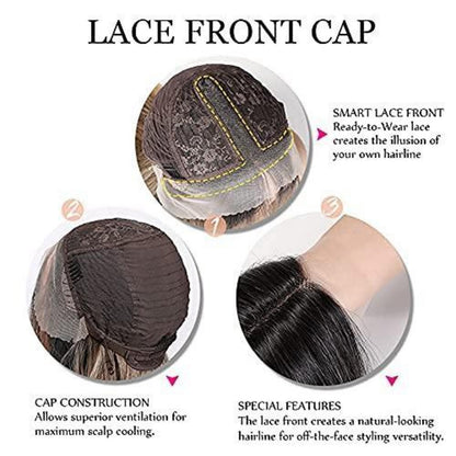 Lange Lace-Front Perücke – Natürlicher Look & Vielseitig
