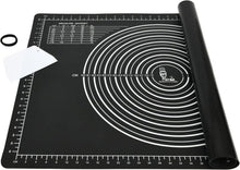Große Rutschfeste Backmatte Silikon Teigunterlage XL Ausrollmatte
