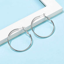 Groß Creolen Silber 925 Set 40/50/60mm Damen Ohrringe