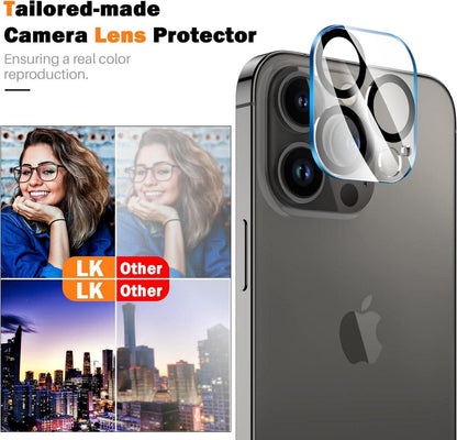3x Panzer Schutz Glas + Kamera Schutz für iPhone 13 Pro Max