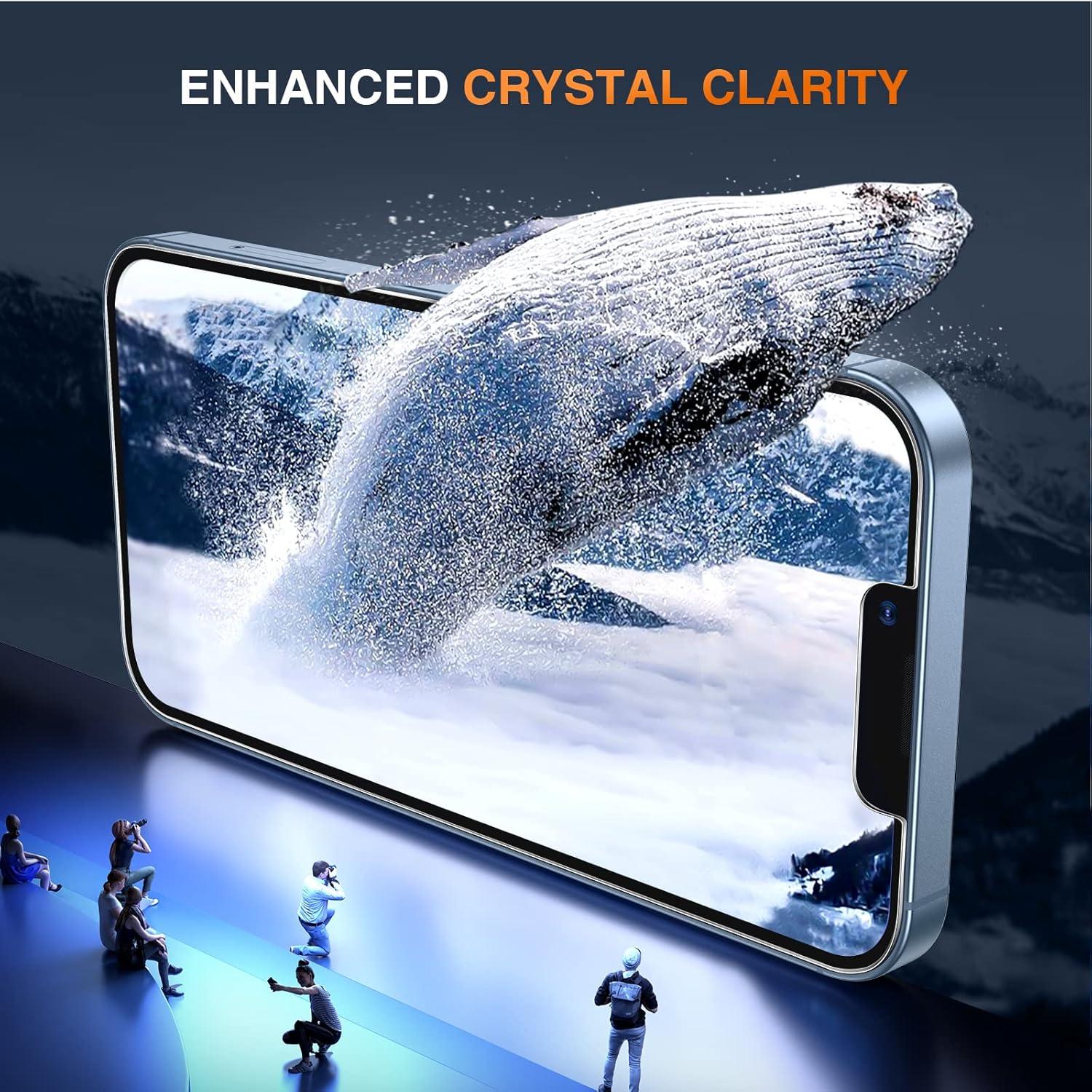 Schutzglas 3+3 iPhone 13 Pro Panzerfolie, Displayschutz Kratzfest