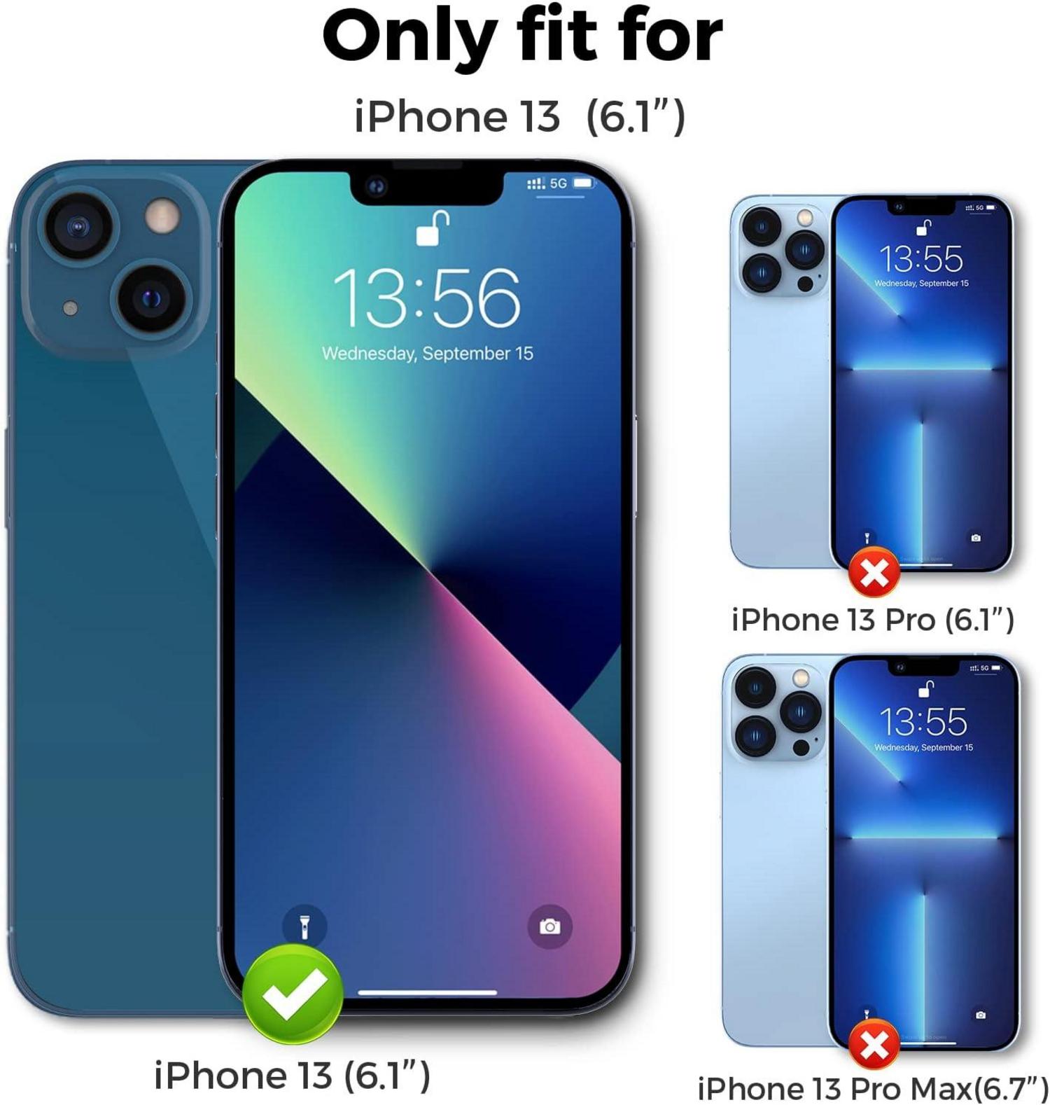 iPhone 13 Sichtschutz Panzerglas und Kamerafolie Set