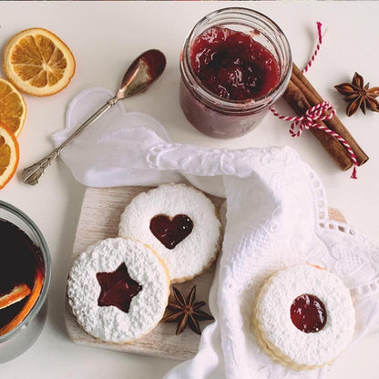 MIUTME Weihnachten Plätzchen Ausstecher Set 9-teilig Edelstahl Linzer