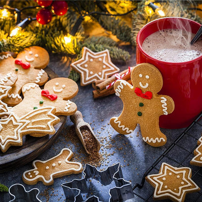 Weihnachten Ausstecher Set 5 Stück Edelstahl Plätzchen Ausstecher