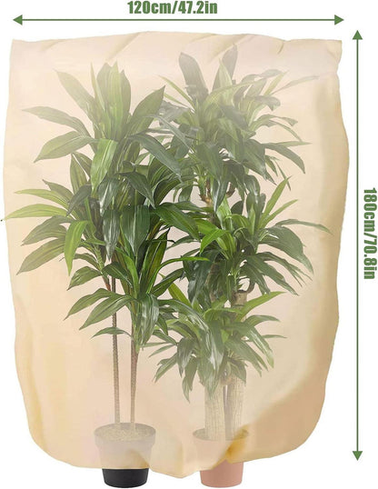 Winter Plant Protection Bag XXL 120 x 180 cm Beige