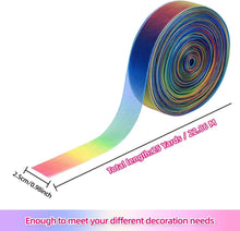 Regenbogen Geschenkband Organza Bänder Gradient Farben 25