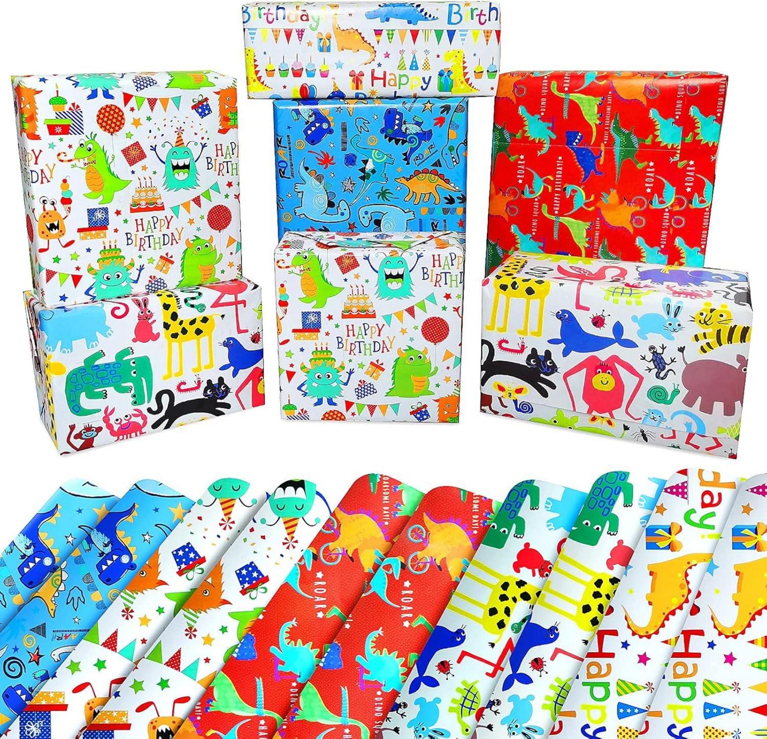Kinder Geschenkpapier Dinosaurier Geburtstag Set Weihnachten