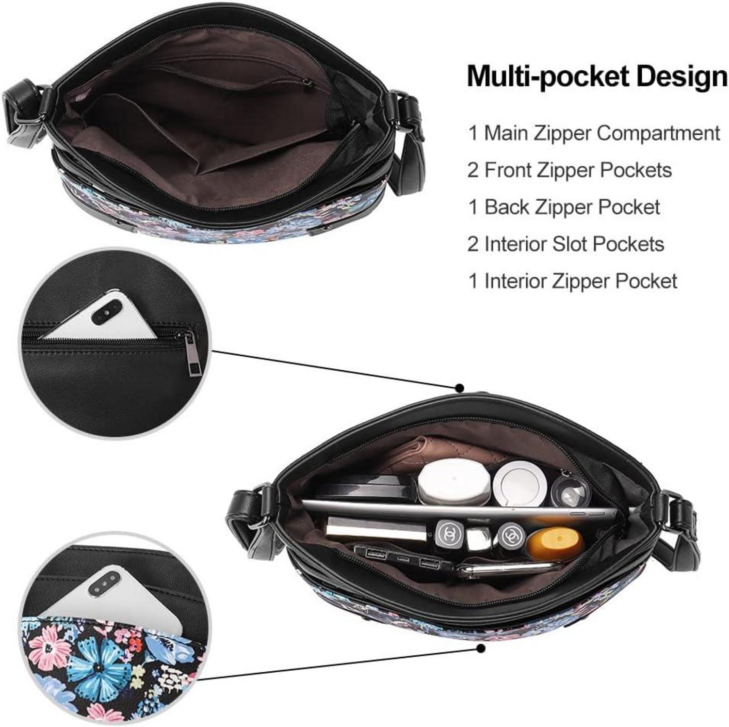 Umhängetasche Damen Klein Crossbody Clutch Handytasche Geldbörse