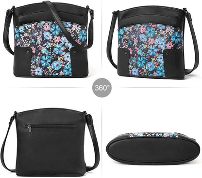 Damen Umhängetasche Klein Crossbody Clutch Handytasche Geldbörse
