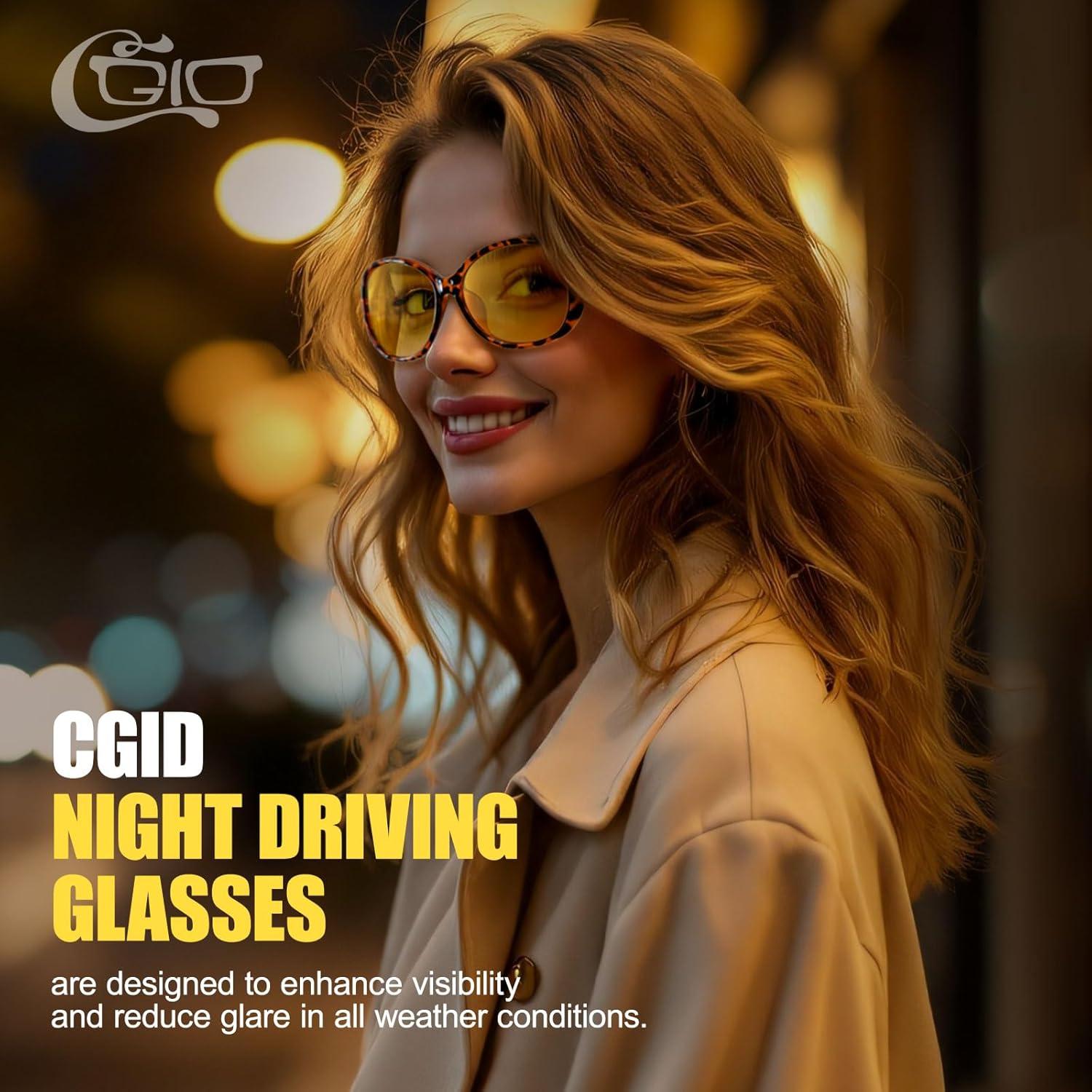 CGID Nachtsichtbrille polarisiert Übergroß UV400 Schutz