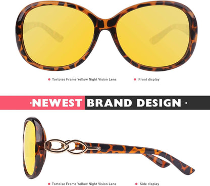 CGID Polarisierte Nachtsichtbrille für Damen und Herren UV400
