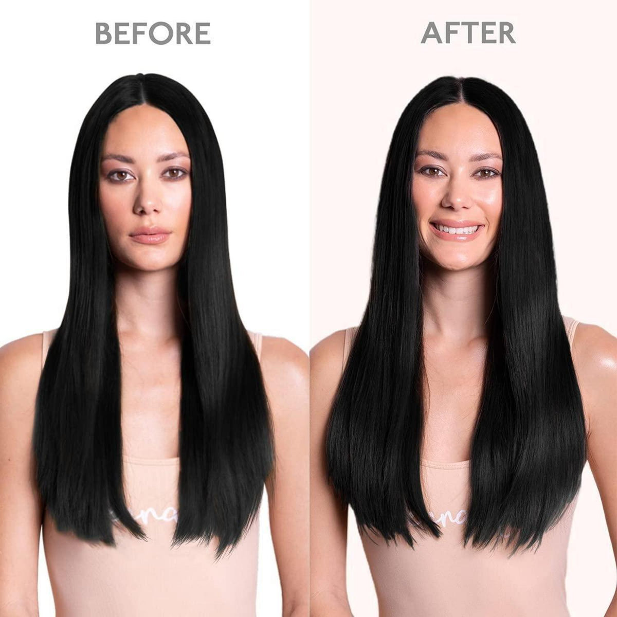 Echthaar Clip-Ins 60cm, Tief Schwarz – Remy Haarverlängerung
