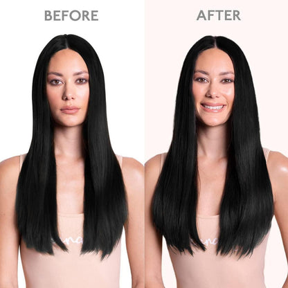 Echthaar Clip-Ins 60cm, Tief Schwarz – Remy Haarverlängerung