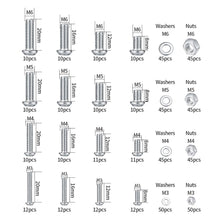 540-teiliges Edelstahl Sechskopf Sortiment Set M3 M4 M5 M6